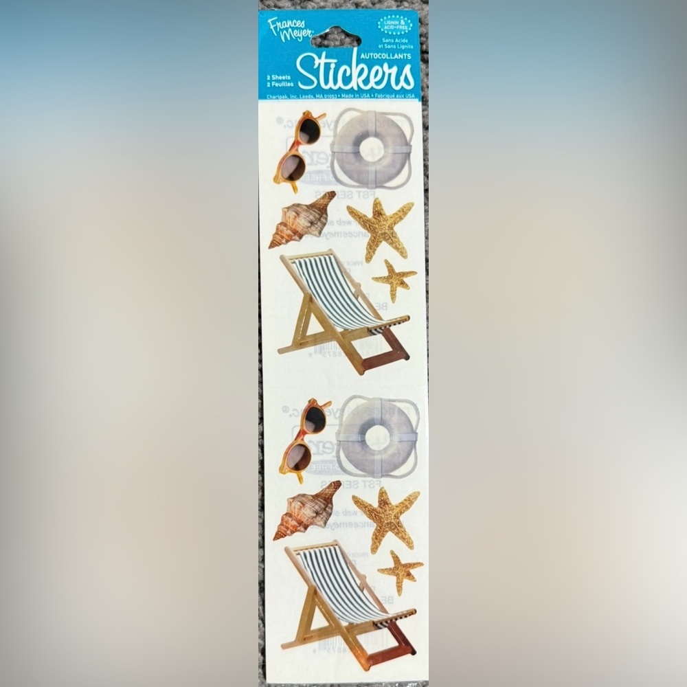 $1 Nautical Sticker Set $1 WITH ANY $10 ORDER OR MORE